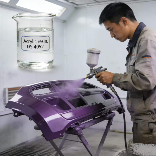 DS-4052 Resin used for automotive and motorcycle intermediate coatings.