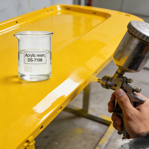 DS-7198 TPA resin for formulate metallic or solid-color paints for plastic substrates Like ABS, PC, and PVC.